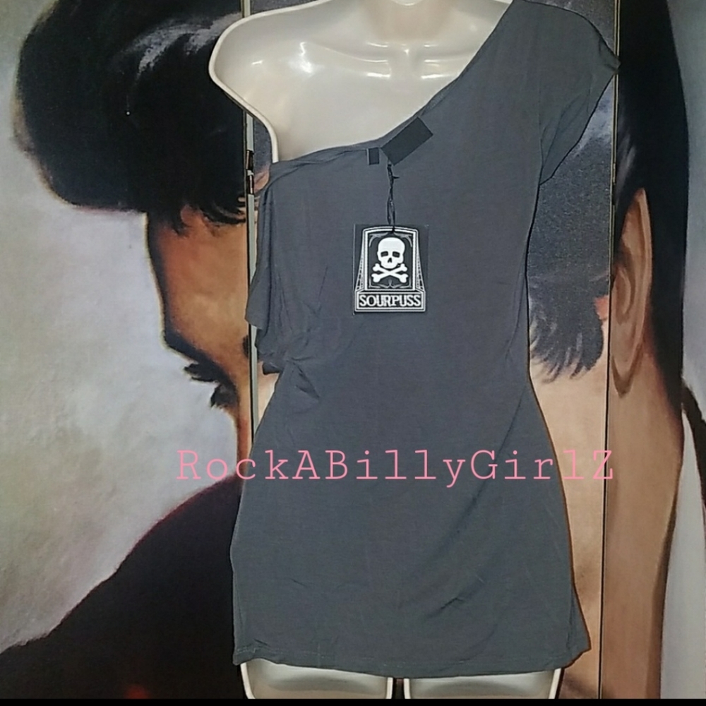 Sourpuss Gentleman Zombie Cameo of Kitchy Killer Slouchy Top - Picture 4 of 4